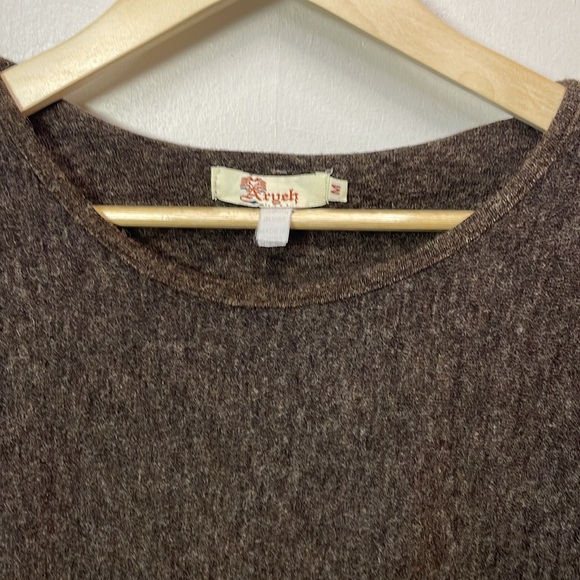 ARYEH Boho Hip Fanciful Long Flare Sleeved Colorful Sweater dress -M- #0029 - Picture 5 of 13